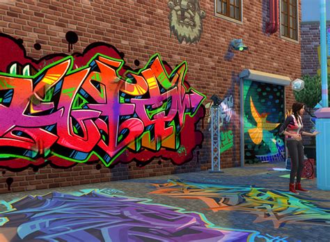 Sims 4 Urban Art Graffiti