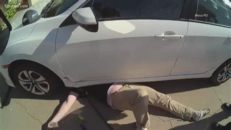 Dramatic Video Shows Mesa Officers Rescuing Man Pinned Under Car YouTube