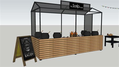 Street Food Market Stall Soup 3d Warehouse