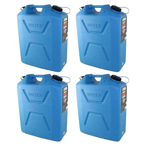 Wavian 5 Gallon Plastic Water Jug Can Container With Easy Pour Spout 4