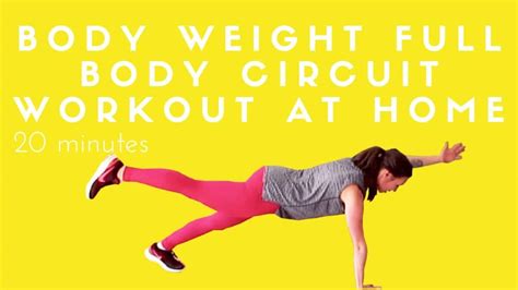Body Weight Full Body Circuit Workout At Home Workout Video Fit Mama