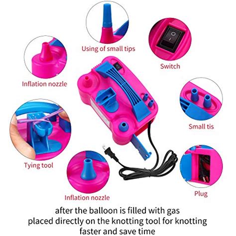 Pcfing Electric Air Balloon Pump And Balloon Tying Tool In One