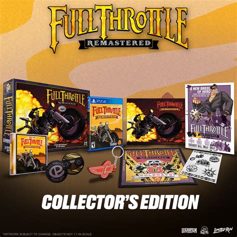 Limited Run 483 Full Throttle Remastered Collectors Edition Ps4