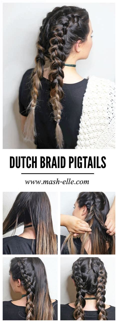 Finally A Simple And Straightforward Dutch Braid Pigtail Tutorial You