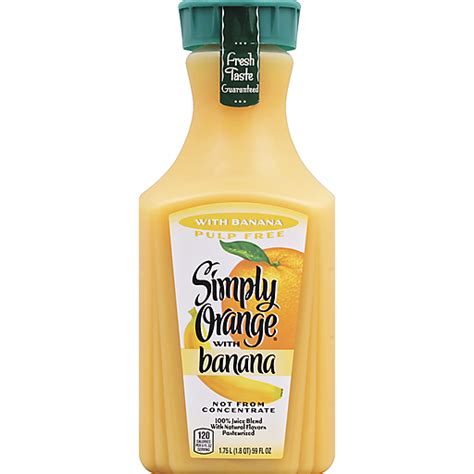 Simply Orange® Pulp Free Juice With Banana 59 Fl Oz Bottle Orange