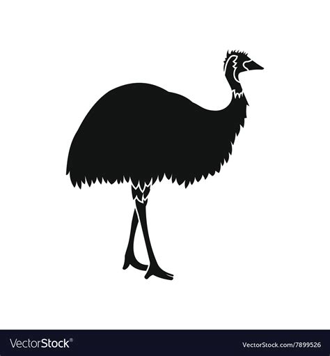 Emu Icon Simple Style Royalty Free Vector Image