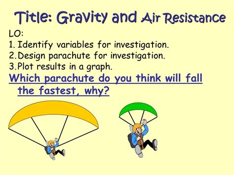 Parachutes Science Experiment