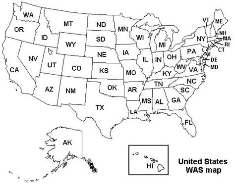 United States Map For Coloring