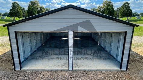 Millennium Buildings Vertical Boxed Eave Regular Garages