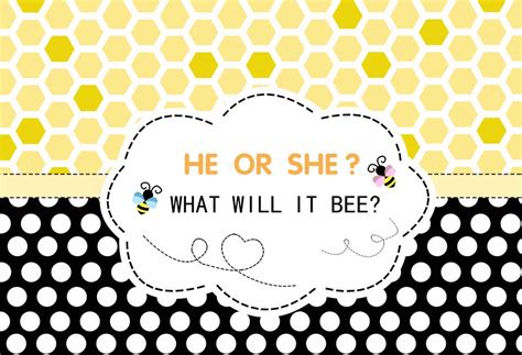 Buy He Or She Gender Reveal Party Backdrop What Will It Bee Honeycomb