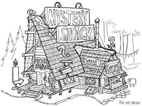 Gravity Falls Coloring Pages Coloring Coloringpages
