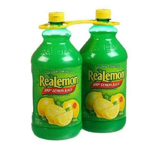 Realemon 100 Lemon Juice 248 Oz Bottles By Realemon