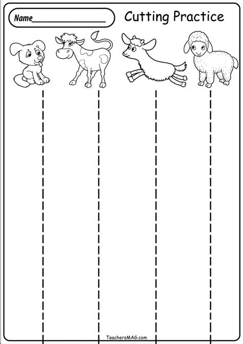 Cutting Activities For Kindergarten Free Printable Pdf Tricky Cutting