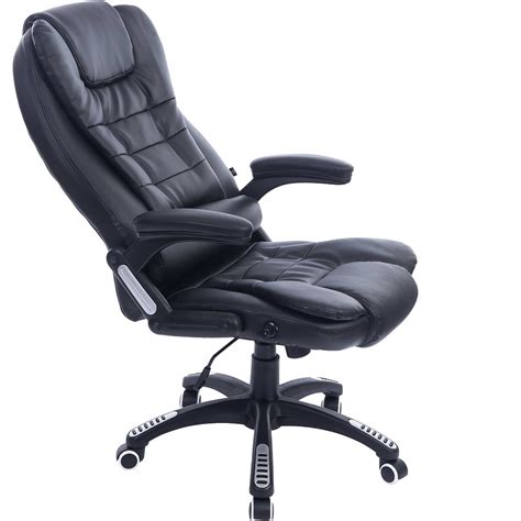 Space professional airgrid dark chair. Executive Black Leather Reclining Massage Office Computer ...