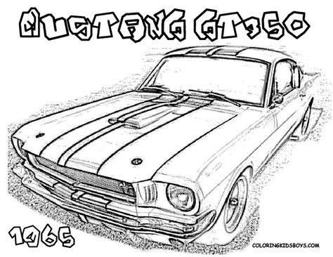 Mustang Car Coloring Pages Free Coloring Home