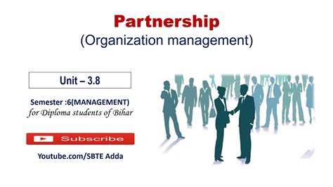 Organisational Management Partnership I Management 6th Semester Unit