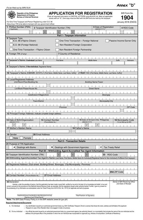 Bir Form 1904 To Order Your Accounting Tutorial Center Facebook