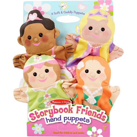 Melissa And Doug Storybook Friends 4 Pc Hand Puppet Set Puppets