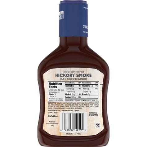 Kraft Bbq Sauce Hickory Smoke 175oz 496g Usproductslk