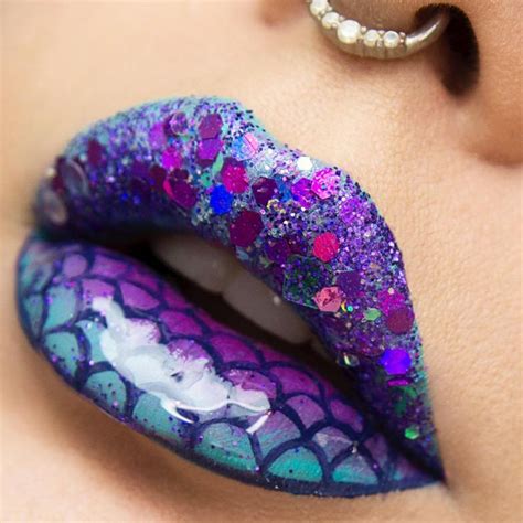 Mermaid Lip Art Lip Art Lip Art Makeup Lipstick For Fair Skin