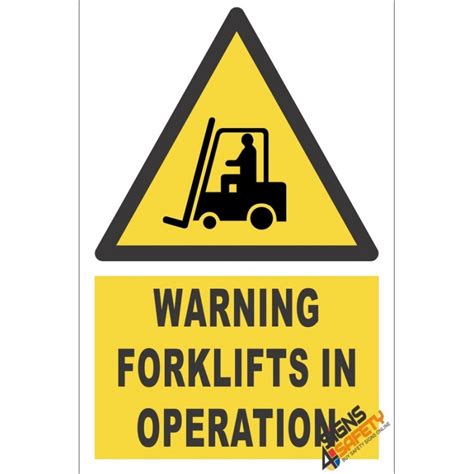 Nosa SABS Forklifts Operating Warning Sign Farm Signs South Africa