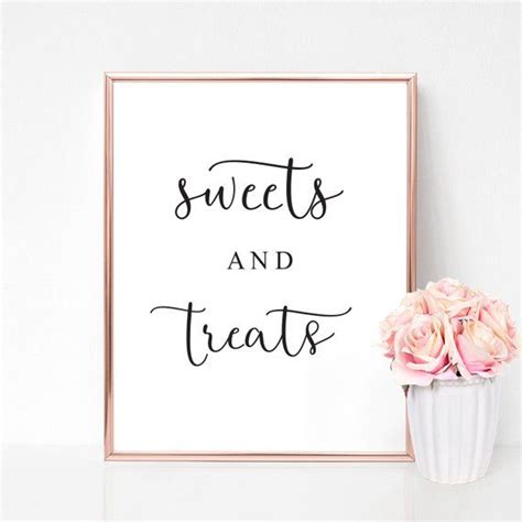 Sweet and Treats Sign Wedding Signage Dessert Table Sign | Etsy in 2021