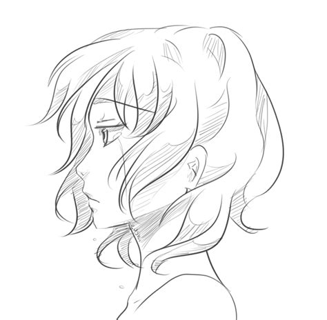 In these places, the light is covered with hair and chin, respectively. Sad Anime Drawing at GetDrawings | Free download