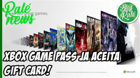Xbox One Xbox Game Pass JÁ Aceita T Card Youtube