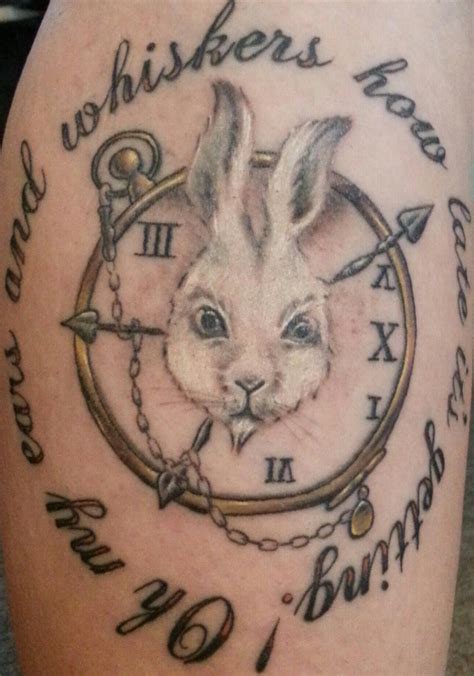 My White Rabbit Tattooalice In Wonderland Wonderland Tattoo