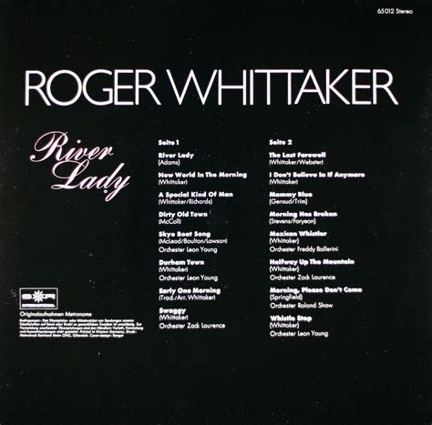 Roger Whittaker River Lady Bertelsmann Vinyl Collection