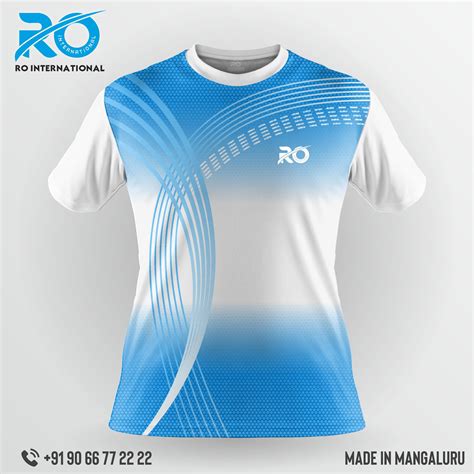 Ro Fs Sublimation Jersey Tblue White Sport Shirt Design Polo T