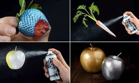 Good Enough To Eat Worlds First Edible Spray Paint Transforms A Plain