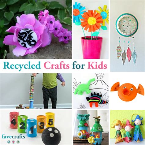 Recycled Craft Ideas 22 Easy Crafts For Kids Using Re