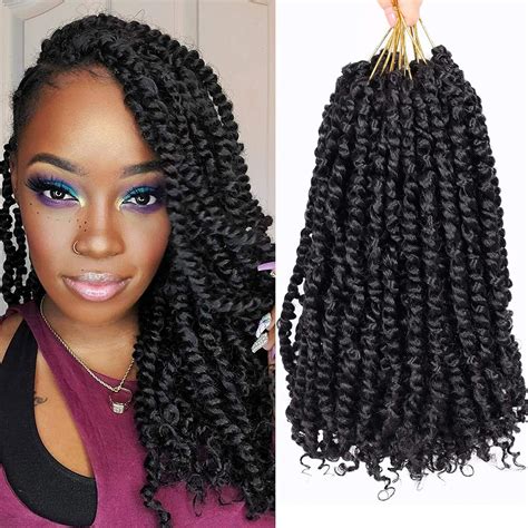Buy 8 Packs Pre Twisted Passion Twist Hair 12 Inch Pre Looped Passion Twist Crochet Braids