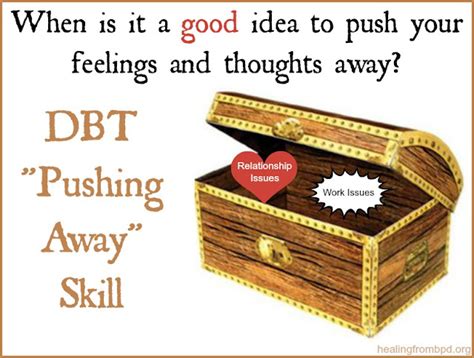 Dbt Pushing Away Skill When Is It A Good Idea To Push Your Thoughts