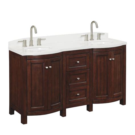 Enjoy free shipping & browse our great selection of bathroom vanities, vanity tops, vessel sinks and more! allen + roth 60-in Cherry Sable Moravia Single Sink ...