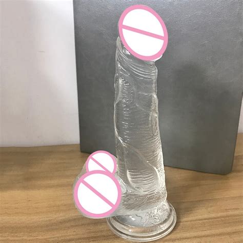 Soft Crystal Small Dildo With Suction Cup Realistic Dildo Artificial