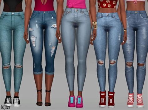 The Sims Resource Accessory Jeans Pack By Margeh 75 Sims 4 Downloads