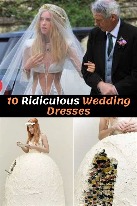 10 Ridiculous Wedding Dresses That Should Have Never Come Down The