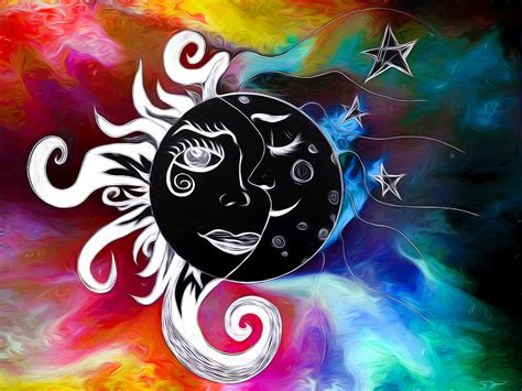 Secrets Of The Sun And Moon Digital Art By Abstract Angel Artist Stephen K