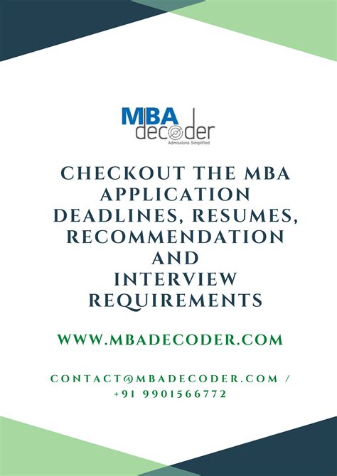 MBA Admission Application Deadlines for leading B-Schools | Mba, School