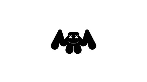 Download Marshmallow Dj Black Logo Wallpaper