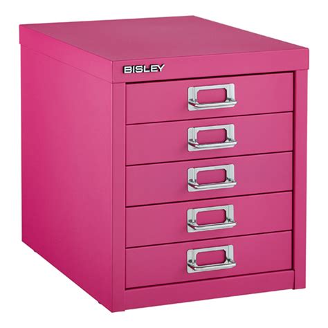 Pink filing cabinet people like to think young and enjoy creativity that stems from the magical feeling of childhood. Pink Bisley 5-Drawer Cabinet | The Container Store