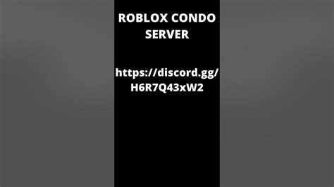 Roblox Condo Discord Server Link In Desc Condo Robloxcondo