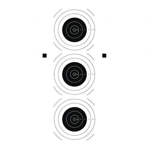 Action Target Training Target Bullseye And Sighting Blackwhite 35