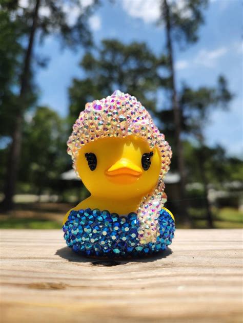 Blinged Out Princess Duck Jeep Life Rubber Duck Rhinestone Etsy