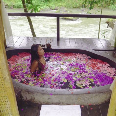 Experience A Flower Bath Bali Video Vacation Places Cool Places