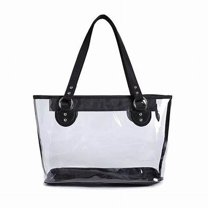Clear Tote Bag Compartment Zipped Handle Bags
