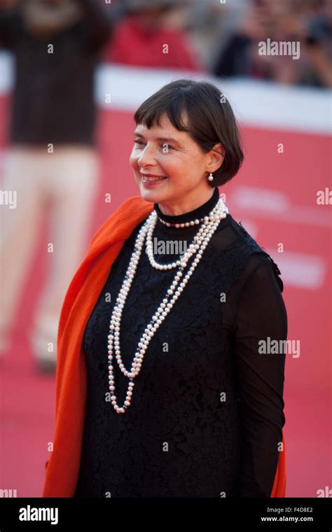 Rome Italy 16th October 2015 Isabella Rossellini On The Red Carpet