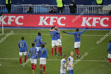 Olivier Giroud Fra Scored Goal Celebration Editorial Stock Photo